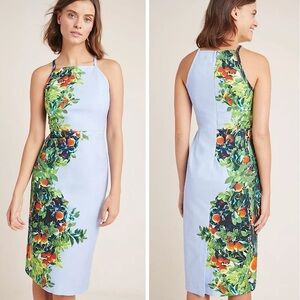 NWOT ANTHROPOLOGIE Maeve Orange Bough dress size 0 new without tags